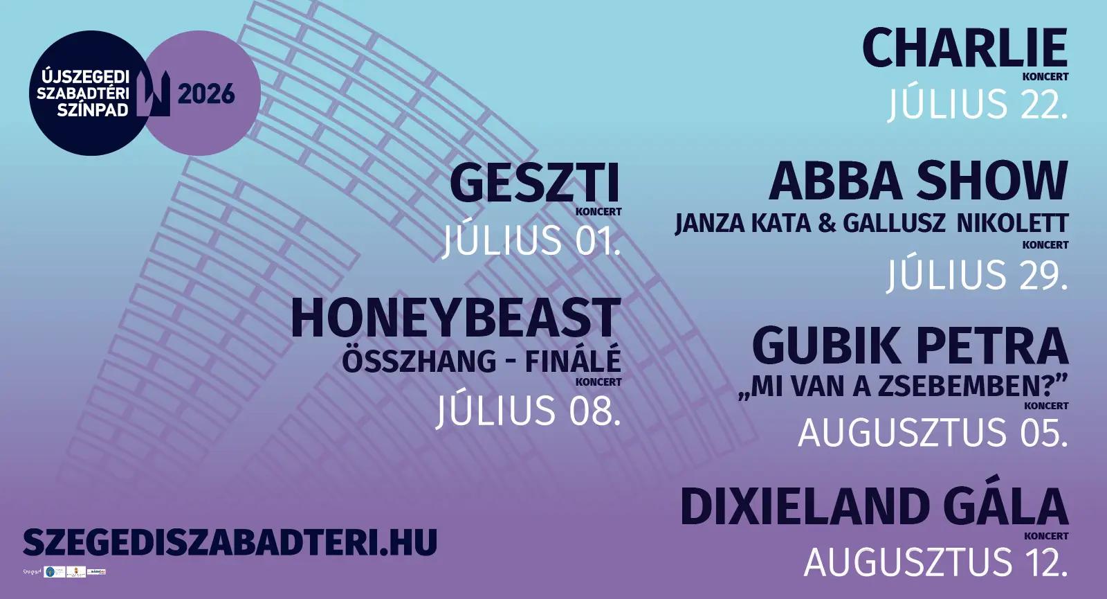 Koncertműsort hirdet a Szegedi Szabadtéri Játékok!